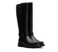 Stiefel CLARKS "Orinoco 3 Tall", Damen, Gr. 37,5, Normalschaft, schwarz, Leder, unifarben, Schuhe Stiefel, Plateauschuh, Reiterstiefel mit Lederinnensohle (95857935-37,5) schwarz
