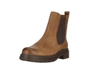 Stiefel CLARKS "Orinoco 3 Top", Damen, Gr. 40, braun, Leder, Schuhe Stiefel, mit bequemem Contour Cushion-Fußbett (98479500-40) braun