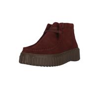 Stiefel CLARKS "Torhill Moss", Damen, Gr. 36, rot (bordeaux), Leder, Schuhe Stiefel, mit profilierter Laufsohle (62432764-36) bordeaux