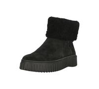 Stiefel CLARKS "Torhill Turn Black WLined Sde", Damen, Gr. 40, schwarz, Leder, Schuhe Stiefel, mit charakteristischer, gerippter Sohle (15982321-40) schwarz