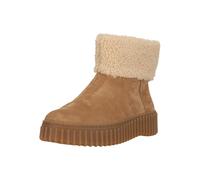 Stiefel CLARKS "Torhill Turn Light Tan WLined", Damen, Gr. 41,5, beige (braun), Leder, Schuhe Stiefel, mit charakteristischer, gerippter Sohle (91388447-41,5) braun