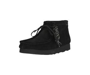 Stiefel CLARKS "WallabeeBT GTX", Damen, Gr. 45, schwarz, Schuhe Stiefel, mit atmungsaktiver Gore Tex-Membran (67992304-45) schwarz
