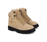 Stiefel DC SHOES "Peary Tr", Herren, Gr. 12,5(46,5), schwarz (tan, schwarz), Obermaterial: Leder (Kuh) / Futter: Textil / Außensohle: Gummi, Schuhe Stiefel (67700168-12,5) tan, schwarz