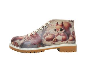 Stiefel DOGO "Shortcut Boots These Are Ma Nuts Damen Stiefeletten", Damen, Gr. 40, Normalschaft, grau, Lederimitat, Schuhe Stiefel, Handgefertigt (28973105-40) grau