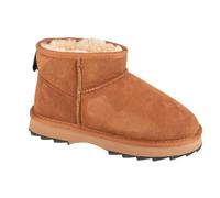 EMU Australia Women's Sharky Micro Sheepskin Ankle Boot, Chestnut/Black, Size 37