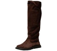 Stiefel FLY LONDON "Fly London Stiefel Veloursleder", Damen, Gr. 39, dunkelbraun, Veloursleder, Schuhe Stiefel (17182231-39) dunkelbraun