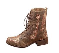 Stiefel Frauen Mode Casual Square Heels Langer Knöchel Slip On Schuhe