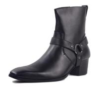 Stiefel für Männer High Heels Herren Kleid Schuhe Reißverschluss Stiefel OZ-JY002