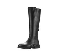 Stiefel GABOR, Damen, Gr. 37, Normalschaft, schwarz, Kalbsleder, unifarben, Schuhe Stiefel, Blockabsatz, Langschaftstiefel mit Innenreißverschluss (99421844-37) schwarz