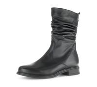 Stiefel GABOR, Damen, Gr. 38,5, schwarz, Kalbsleder, unifarben, Schuhe Stiefel, Stiefel, Stiefelette, Boots, in abgerundeter Form (34496301-38,5) schwarz