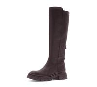 Stiefel GABOR, Damen, Gr. 40, Varioschaft, braun (dunkelbraun), Kalbsleder, Textil, unifarben, Schuhe Stiefel, Blockabsatz, Langschaftstiefel mit bequemer Best Fitting-Ausstattung, Topseller (93097413