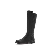 Stiefel GABOR, Damen, Gr. 43, Normalschaft, schwarz, Kalbsleder, unifarben, Schuhe Stiefel, Blockabsatz, Langschaftstiefel mit Wechselfußbett (68929421-43) schwarz