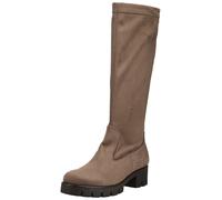 Stiefel GABOR "Gabor Stiefel Veloursleder", Damen, Gr. 39, Textil, braun (dunkelgrau), Veloursleder, Schuhe Stiefel (14703509-39) dunkelgrau