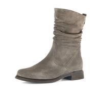 Stiefel GABOR "Genua", Damen, Gr. 37, taupe, Veloursleder, unifarben, Schuhe Stiefel, Blockabsatz, Kurzstiefel, mit Innenreißverschluss (72831822-37) taupe
