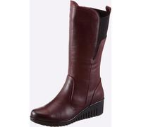 Stiefel GEMINI, Damen, Gr. 37, rot (burgund), Glattleder, Basic, Schuhe Stiefel (29839613-37) burgund