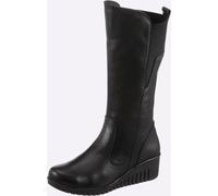 Stiefel GEMINI, Damen, Gr. 37, schwarz, Glattleder, Basic, Schuhe Stiefel (40512651-37) schwarz