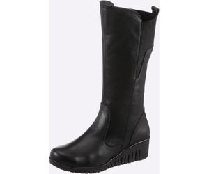 Stiefel GEMINI, Damen, Gr. 37, schwarz, Glattleder, Basic, Schuhe Stiefel (40512651-37) schwarz