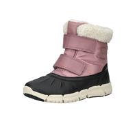 Winterboots GEOX "J FLEXYPER GIRL B AB", Mädchen, Gr. 33, rosa, schwarz, Synthetik, Textil, Schuhe Winterboots, Snowboots, Klettstiefel mit Warmfutter, Größenschablone zum Download (38813529-33) rosa,