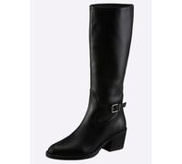 Stiefel HEINE, Damen, Gr. 38, schwarz, Glattleder, Leder, Rindsleder, Schuhe Stiefel (75977754-38) schwarz