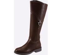 Stiefel HEINE, Damen, Gr. 39, braun, Synthetik, Schuhe Stiefel (24023700-39) braun