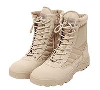 Stiefel Herren Army Combat Boots mit Zipper Verschleißfest rutschfeste Outdoor Trekkingschuhe Kampfstiefel Leicht Militär Stiefel Springerstiefel Rutschfeste Camping Trekking Wander Stiefel