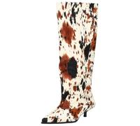 Stiefel INUOVO "INUOVO Stiefel Leder", Damen, Gr. 37, weiß, braun, Leder, Schuhe Stiefel (25661068-37) weiß, braun