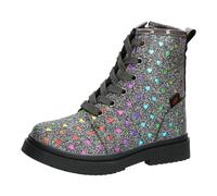 Lico Jungen Mädchen Isalie Mode-Stiefel, Silber/Bunt, 28 EU