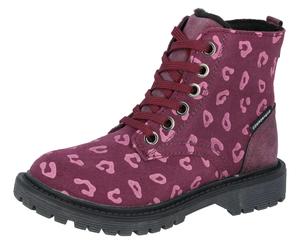 Stiefel LICO "Trendstiefel Malati", Mädchen, Gr. 33, rot, Veloursleder, Schuhe Stiefel (20037016-33) rot