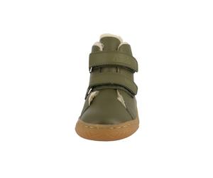 Stiefel LURCHI "Lurchi Joker Barefoot", Jungen, Gr. 24, olive, Leder, Schuhe Stiefel (64642303-24) olive