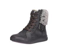 Stiefel LURCHI "Lurchi Stiefel Veloursleder/Textil", Mädchen, Gr. 31, grau (charcoal), Textil, Veloursleder, Schuhe Stiefel (47197662-31) charcoal