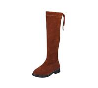 Stiefel Mädchen Langschaft Kniehohe Mode Stiefeletten aus Baumwolle