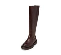 Stiefel MARC O'POLO "aus edlem Rindleder", Damen, Gr. 42, braun (schwarz braun), Obermaterial: 100% Leder, unifarben, Schuhe Stiefel (65344801-42) schwarz braun