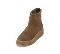 Stiefel MARC O'POLO "aus Veloursleder mit Warmfutter", Damen, Gr. 39, schwarz taupe, Obermaterial: 100% Leder (Rind), unifarben, Schuhe Stiefel (68774428-39) schwarz taupe