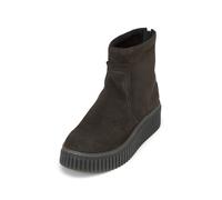 Stiefel MARC O'POLO "aus Veloursleder mit Warmfutter", Damen, Gr. 41, grau (schwarz graphite), Obermaterial: 100% Leder (Rind), unifarben, Schuhe Stiefel (52983668-41) schwarz graphite