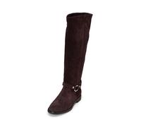 Stiefel MARC O'POLO "aus weichem Velloursleder", Damen, Gr. 38, burnt coffee, Obermaterial: 100% Leder, unifarben, Schuhe Stiefel (64514024-38) burnt coffee
