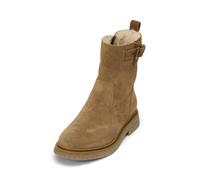 Stiefel MARC O'POLO "mit flauschigem Warmfutter", Damen, Gr. 36, braun (mid braun), Obermaterial: 100% Leder (Rind), unifarben, Schuhe Stiefel (22124767-36) mid braun