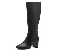 MARCO TOZZI Damen Hohe Stiefel mit Absatz Vegan aus Kunstleder, Schwarz (Black), 41 EU