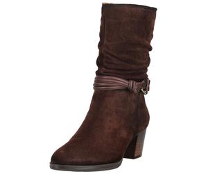 Stiefel PIKOLINOS "PIKOLINOS Stiefel Veloursleder", Damen, Gr. 41, braun (dunkelbraun), Veloursleder, Schuhe Stiefel (37761215-41) dunkelbraun