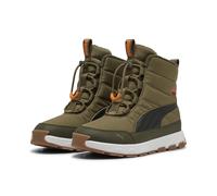 Stiefel PUMA "PUMA Evolve Stiefel Jugendliche", Jungen, Gr. 38, orange (olive schwarz orange glo grün), Obermaterial: Textil, Synthetik; Futter: Textil; Innensohle: Textil; Laufsohle: Gummi, Schuhe St