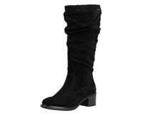 Stiefel RIEKER, Damen, Gr. 42, Normalschaft, schwarz, Textil, Basic, Schuhe Stiefel, Klassik-Stiefel, Blockabsatz, mit slouchy-Schaft (24836233-42) schwarz