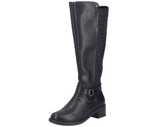 Stiefel RIEKER "Rieker Stiefel Lederimitat", Damen, Gr. 38, schwarz, Lederimitat, Schuhe Stiefel (90171832-38) schwarz