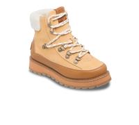 Winterboots ROXY "AZELIE", Damen, Gr. 38, tan, braun, Leder, Synthetik, Schuhe Winterboots, Winterschuhe, Winterstiefel, Snowboots, wasserabweisend & gefüttert (48203262-38) tan, braun