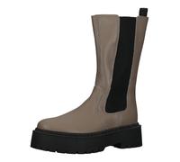 Stiefel STEVE MADDEN "STEVE MADDEN Stiefel Leder", Damen, Gr. 36, beige (beige, schwarz), Leder, Schuhe Stiefel (46207209-36) beige, schwarz