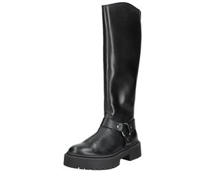 Stiefel STEVE MADDEN "STEVE MADDEN Stiefel Leder", Damen, Gr. 38, schwarz, Leder, Schuhe Stiefel (20351048-38) schwarz