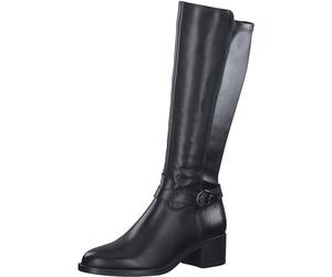 Stiefel TAMARIS, Damen, Gr. 36, XS-Schaft, schwarz, Leder, Lederimitat, unifarben, Schuhe Stiefel, XS-Schaft mit Stretch, schmale Form (29997314-36) schwarz