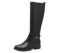 Stiefel TAMARIS, Damen, Gr. 38, XS-Schaft, schwarz, Leder, Lederimitat, unifarben, Schuhe Stiefel, Blockabsatz, Langschaftstiefel mit XS-Schaft und Stretchfunktion (89556759-38) schwarz