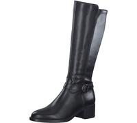 Stiefel TAMARIS, Damen, Gr. 40, XS-Schaft, schwarz, Leder, Lederimitat, unifarben, Schuhe Stiefel, XS-Schaft mit Stretch, schmale Form (29997314-40) schwarz