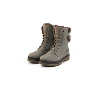 Stiefel TOM TAILOR "Tom Tailor Boots", Damen, Gr. 38, grau (mud), Polyurethan, unifarben, Schuhe Stiefel (46993011-38) mud