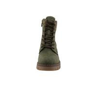 Winterstiefelette TOM TAILOR, Damen, Gr. 39, khaki, Lederimitat, Textil, Basic, Schuhe Winterstiefelette, Workerboots, Stiefelette mit Blockabsatz (15618169-39) khaki