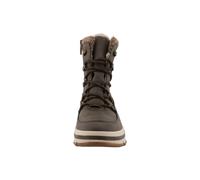 Schnürstiefelette TOM TAILOR "Tom Tailor Stiefelette Lederimitat", Damen, Gr. 39, lava, Lederimitat, Schuhe Schnürstiefelette (64948612-39) lava